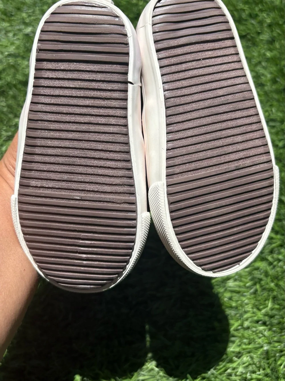 Old Navy Brown Slip-On Toddler Shoes with White Sole